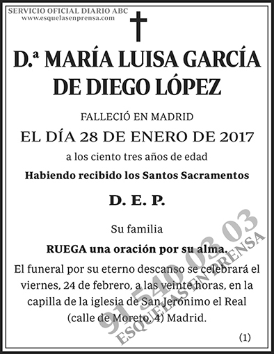 María Luisa García de Diego López